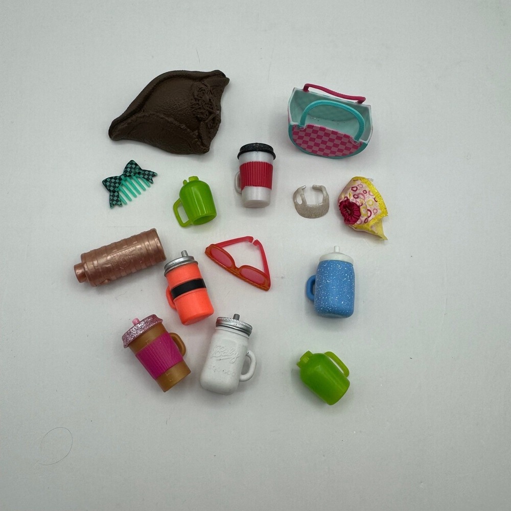 L.O.L. Surprise! Doll Accessories Kids OS Multicolor Bottles Hat Bag Lot